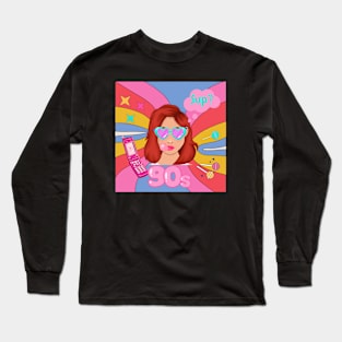 90's style Long Sleeve T-Shirt